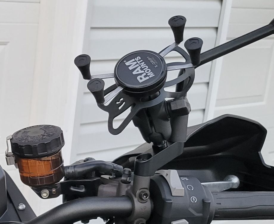 Motorcycle mirror extenders for RAM or GoPro